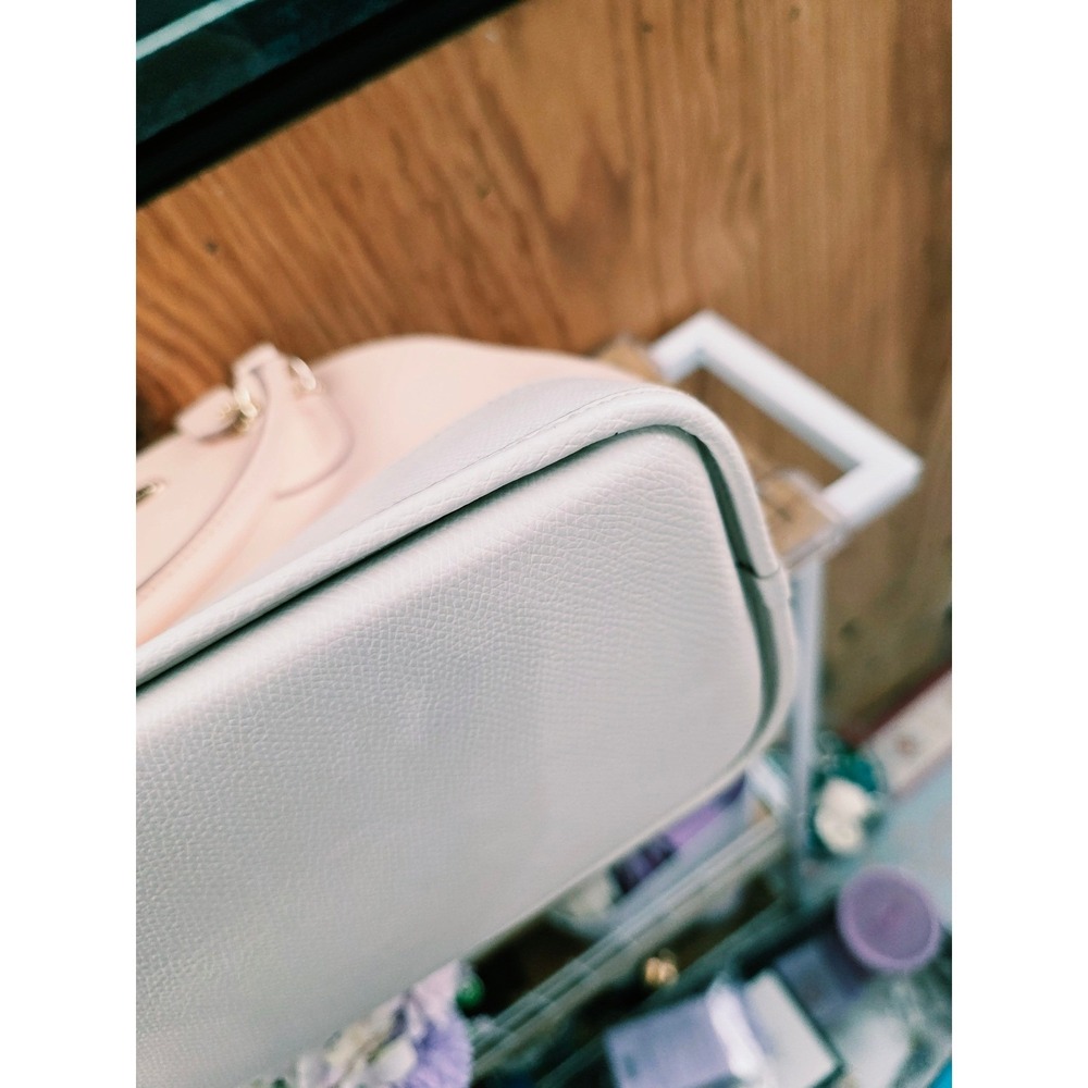 Coach Cora Domed Satchel Medium Apricot Chalk Good Crossgrain Leather F34491 - Picture 9 of 16